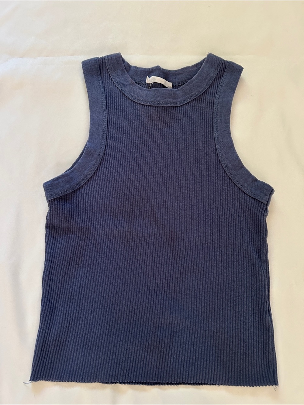 Cotton On Navy Ribbed Tank Top